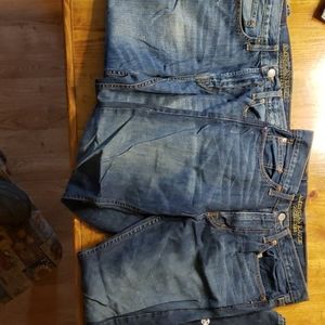 2 pairs American Eagle 30x32 Jean's